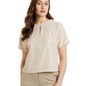 Symbol Premium Women's Polyester Crop Top (Relaxed Fit | Stylish | Desk-to-Dinner) (Available in Plus Sizes)