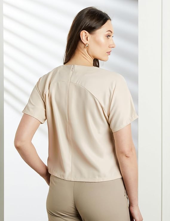 Symbol Premium Women's Polyester Crop Top (Relaxed Fit | Stylish | Desk-to-Dinner) (Available in Plus Sizes) - Image 4